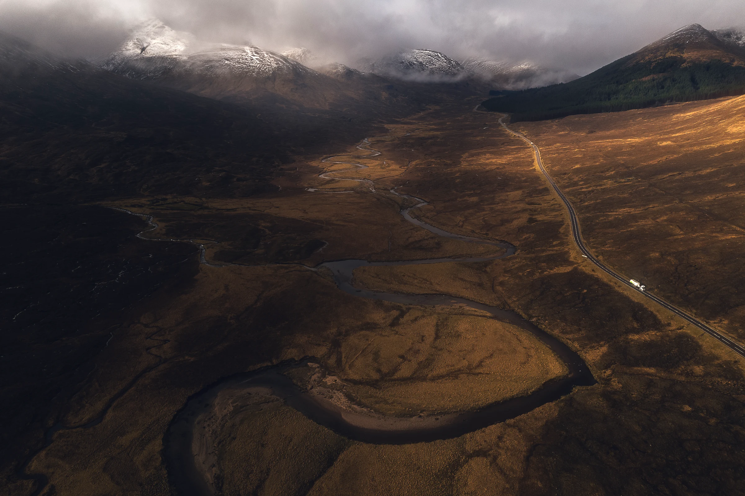 High Light — fine art photograph from the Scotland Drone collection